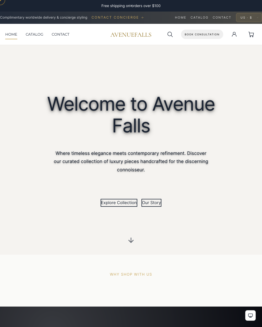 Avenue Luxe theme preview